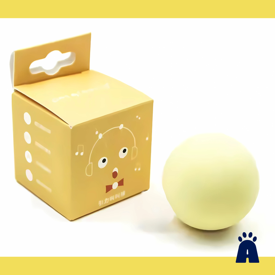 Brinquedo Interativo para Gatos – Bola de Pelúcia com Som Ativado por Toque - Catnip Grátis