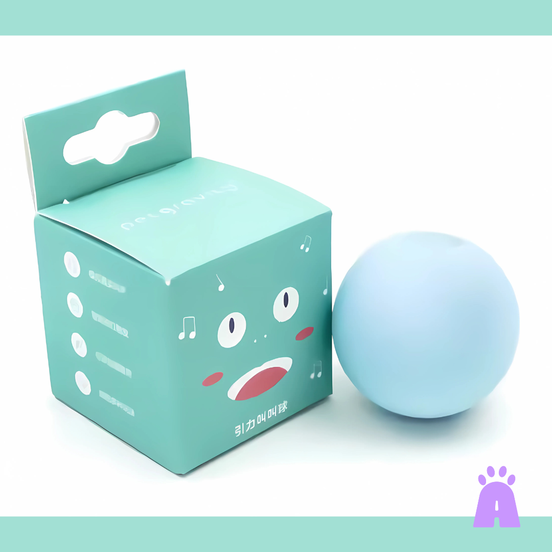 Brinquedo Interativo para Gatos – Bola de Pelúcia com Som Ativado por Toque - Catnip Grátis