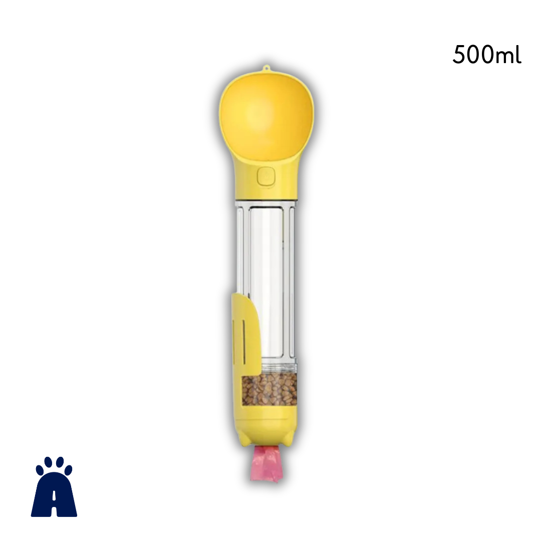 Garrafa Portátil Pet 5 em 1 - Hidratação Alimentação e Higiene