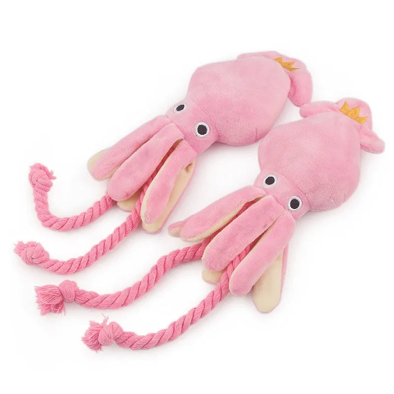 Brinquedo para Cachorro de Pelúcia com Corda