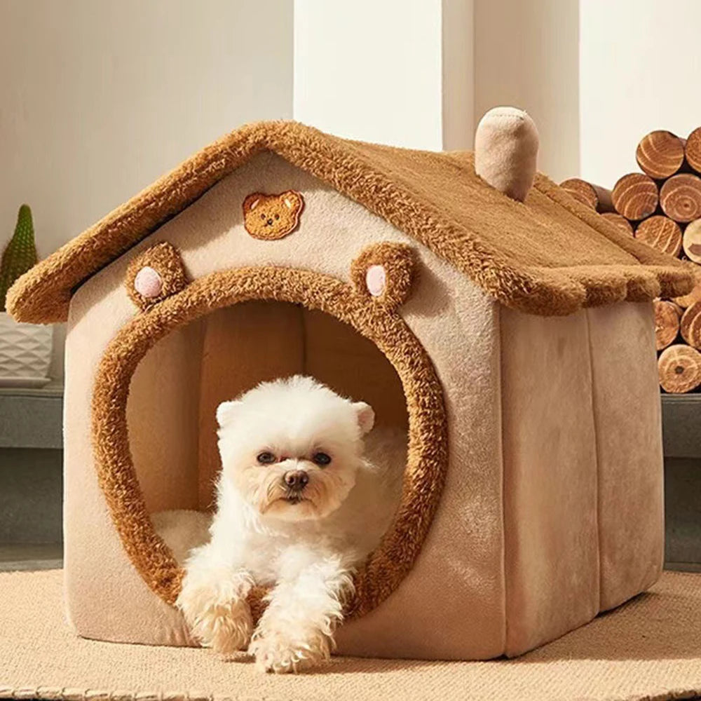 Cama para Pet Universal para Gato e Cachorro Estilo Urso de Pelúcia