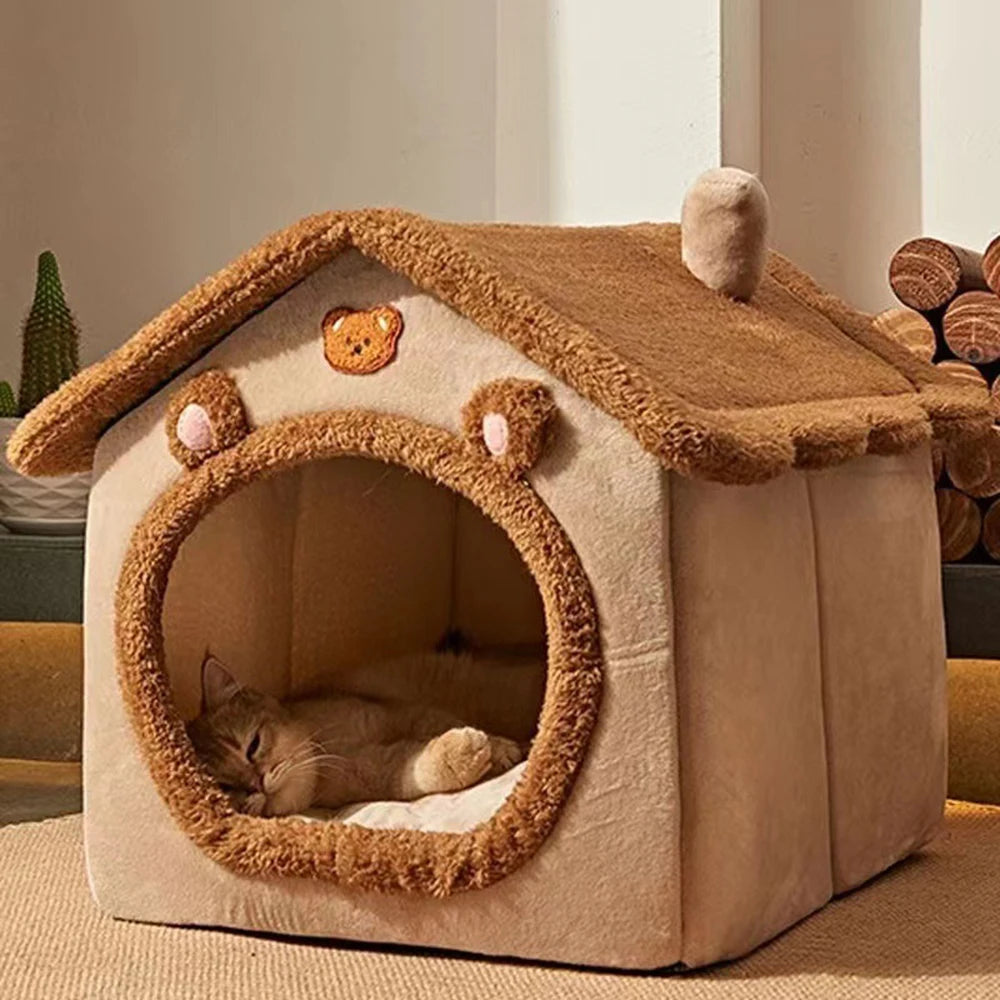 Cama para Pet Universal para Gato e Cachorro Estilo Urso de Pelúcia