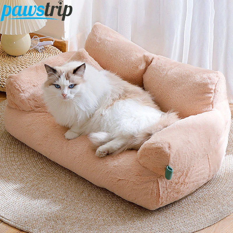 Cama de Luxo para Gato - Sofá Aquecido para Cães e Gatos Pequenos e Médios