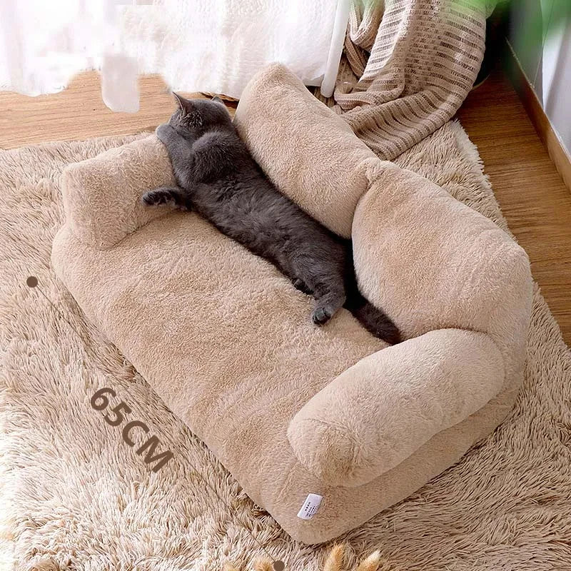 Cama de Luxo para Gato - Sofá Aquecido para Cães e Gatos Pequenos e Médios