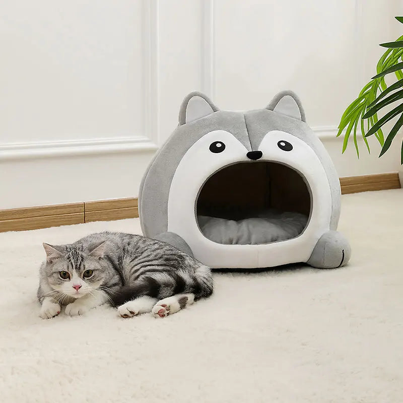 Cama Macia para Gato - Cesta, Sofá, Almofada e Tenda para Gatos e Filhotes