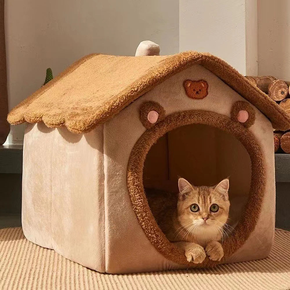 Cama para Pet Universal para Gato e Cachorro Estilo Urso de Pelúcia