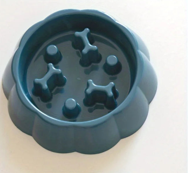 Tigela para Cães com Alimentador Lento - Anti-Asfixia para Cães e Gatos
