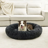 Cama Redonda para Cachorro e Gato - Super Macia, Quente para Inverno