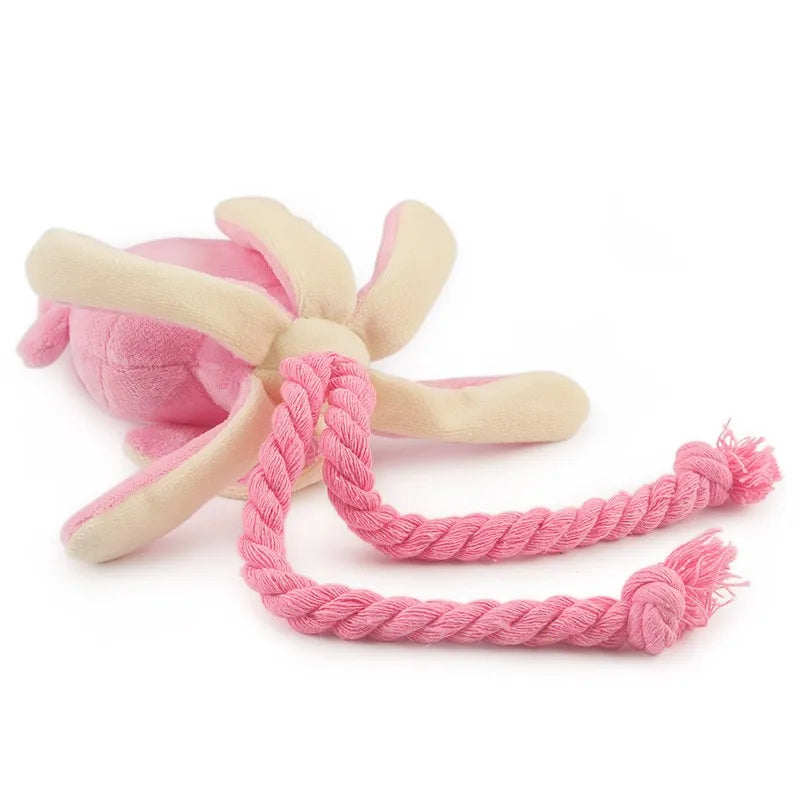 Brinquedo para Cachorro de Pelúcia com Corda
