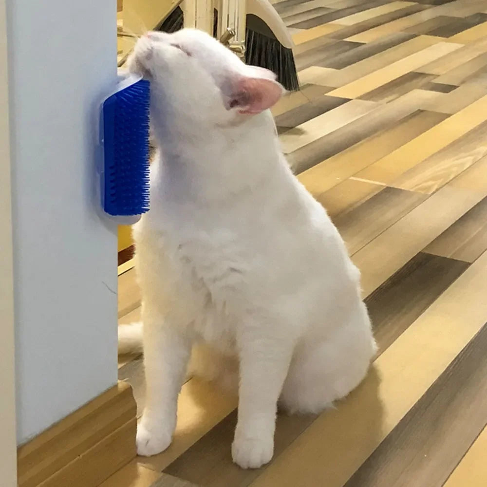 Escova de Auto-higiene para Gato - Pente de Remoção de Pelos com Catnip