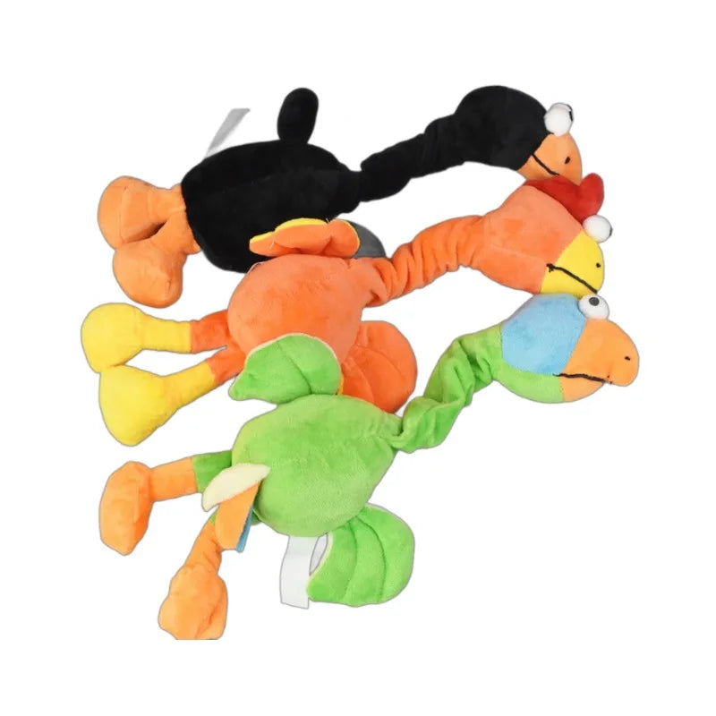 Brinquedo de Pelúcia para Cachorro - Galinha com Som e Resistente à Mordida