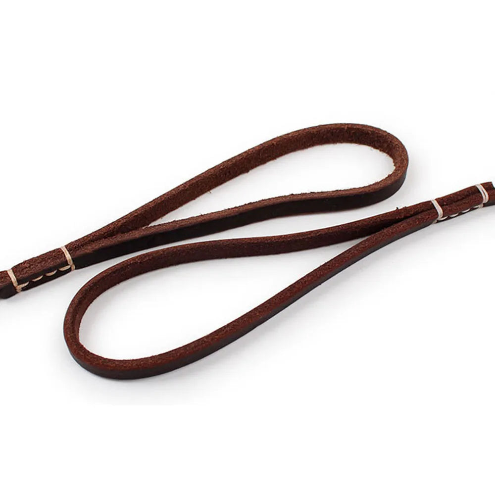 Coleira de Couro para Cães e Gatos - Leash Fino e Durável para Cães Pequenos