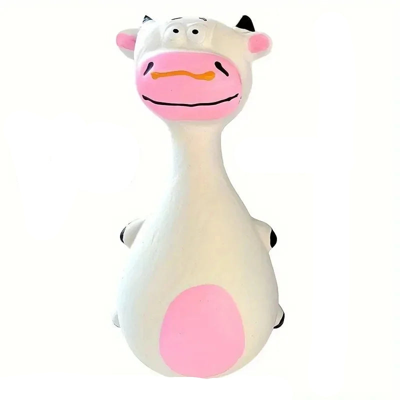Brinquedos Mastigáveis de Borracha para Cães - Squeaky Interativo para Pequenos e Médios