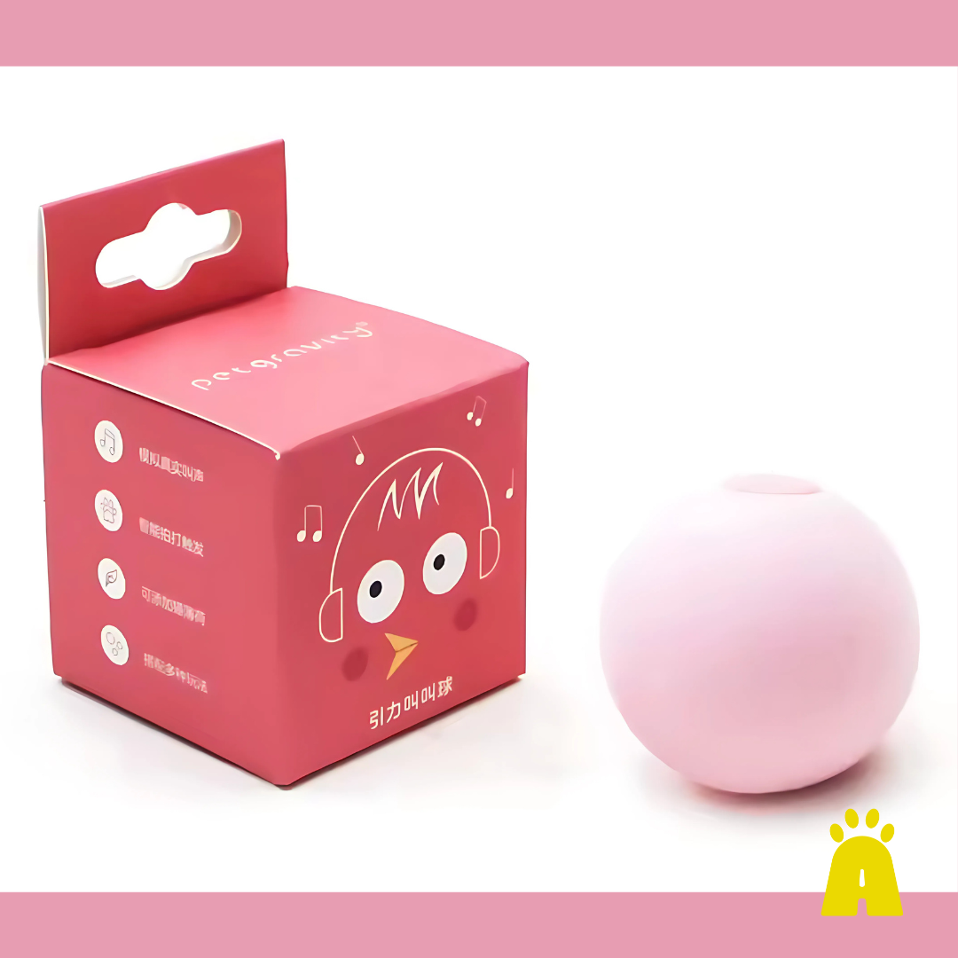 Brinquedo Interativo para Gatos – Bola de Pelúcia com Som Ativado por Toque - Catnip Grátis