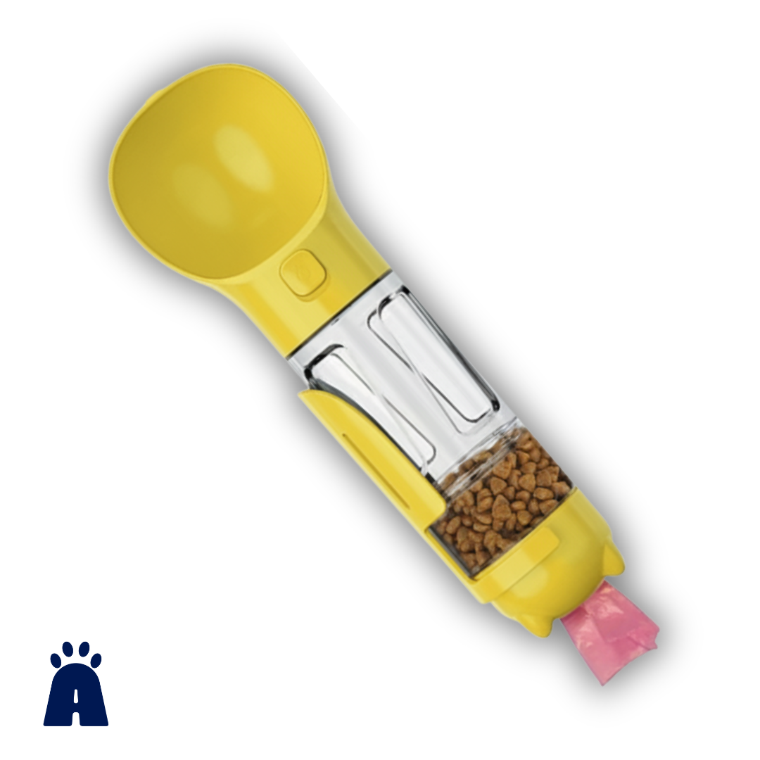 Garrafa Portátil Pet 5 em 1 - Hidratação Alimentação e Higiene