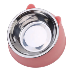 Tigela Criativa para Gato - Aço Inox, Inclinação, Bebedouro para Cães e Gatos