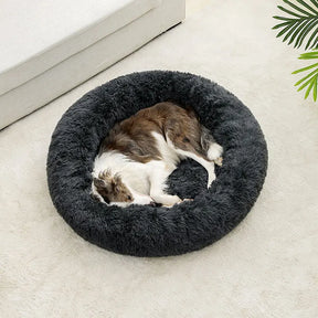 Cama Redonda para Cachorro e Gato - Super Macia, Quente para Inverno