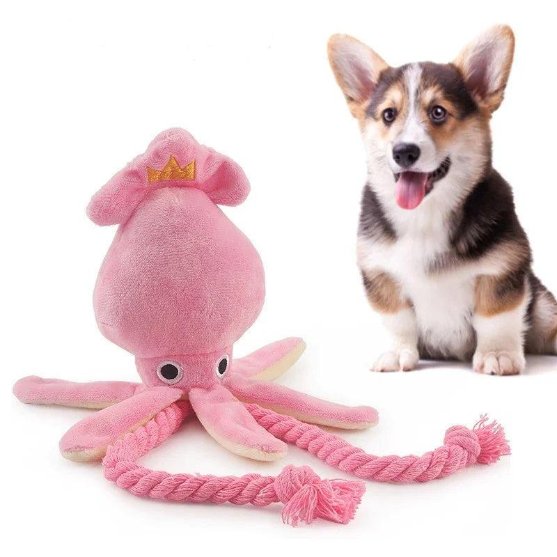 Brinquedo para Cachorro de Pelúcia com Corda