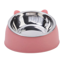 Tigela Criativa para Gato - Aço Inox, Inclinação, Bebedouro para Cães e Gatos