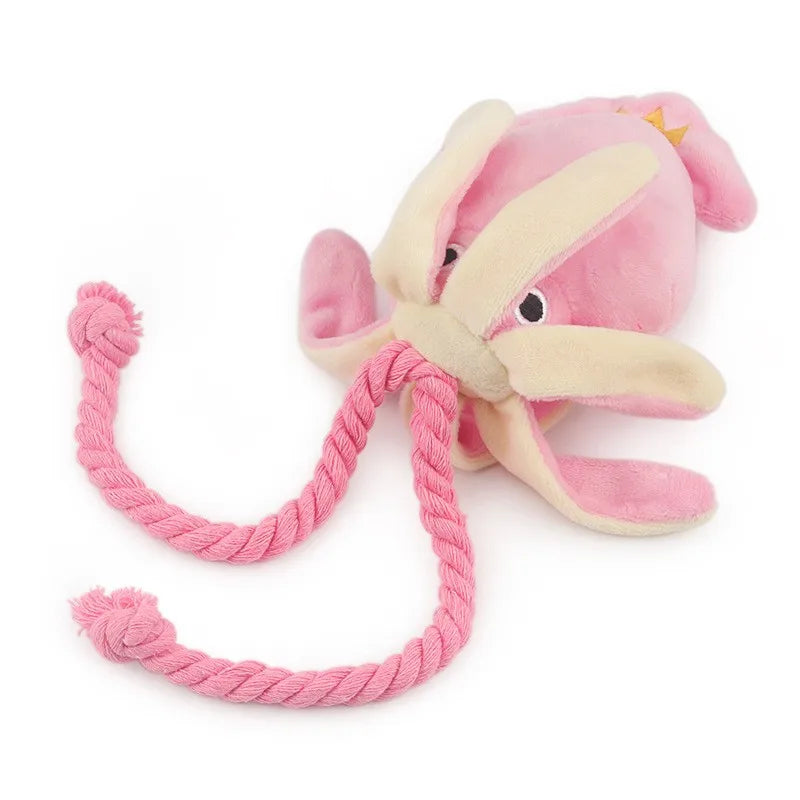 Brinquedo para Cachorro de Pelúcia com Corda